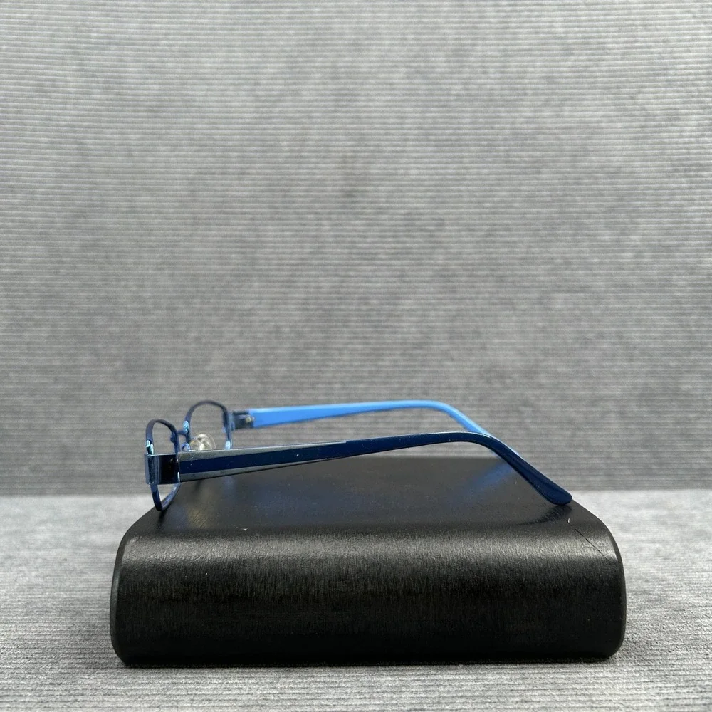 Blue Two-Tone Rectangular Y2k Eyeglass Frames G013 53-17-135 COL.01